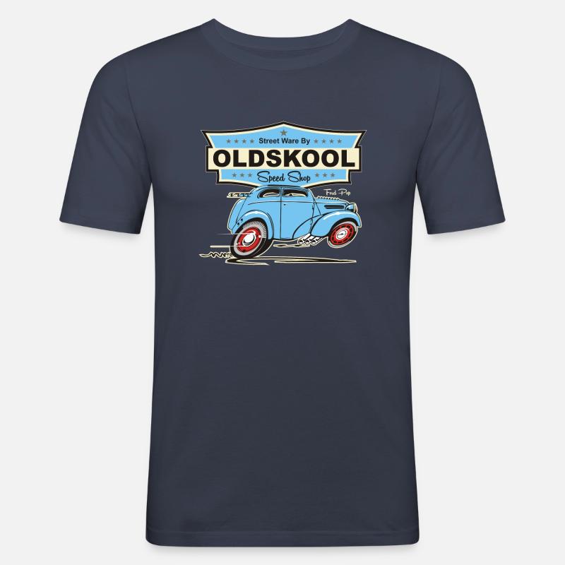 Pop - Männer Slim Fit T-Shirt - Navy