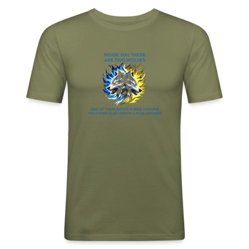 Inside you there are two wolves... - Slim Fit T-shirt herr