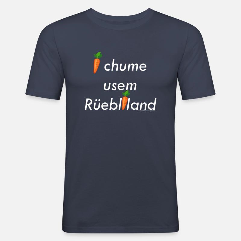 Rüebliland - Männer Slim Fit T-Shirt - Navy
