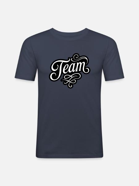 Team - Men's Slim Fit T-Shirt - navy