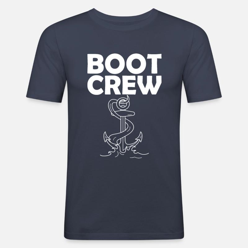 Boot Crew - Männer Slim Fit T-Shirt - Navy
