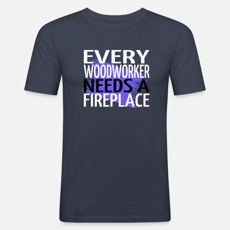 arboriculturist apprentice - Männer Slim Fit T-Shirt - Navy