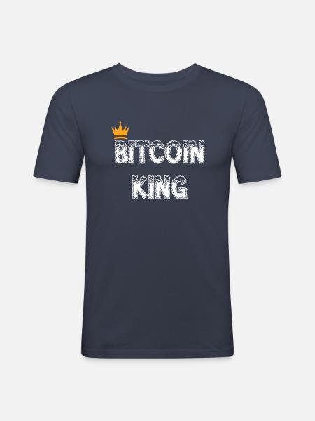 Bitcoin Trading Crypto Stocks - T-shirt près du corps Homme - bleu marine