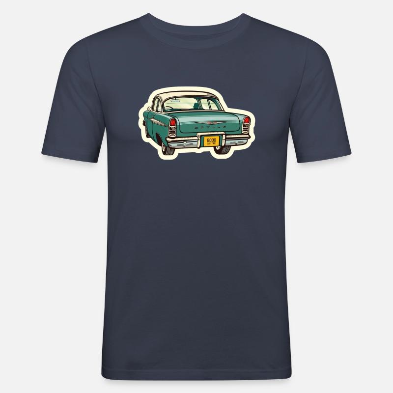 Oldtimer - Männer Slim Fit T-Shirt - Navy