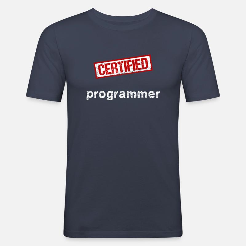 Programmer - Men's Slim Fit T-Shirt - navy