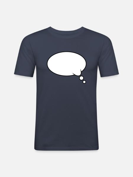Thought Bubble Design - Men's Slim Fit T-Shirt - navy