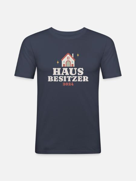Hausbesitzer 2024 - Männer Slim Fit T-Shirt - Navy