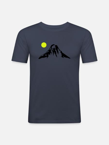 Mountains Mountains - Men's Slim Fit T-Shirt - navy