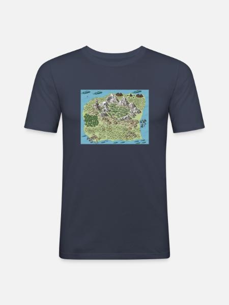 Herbivera - T-shirt près du corps Homme - bleu marine