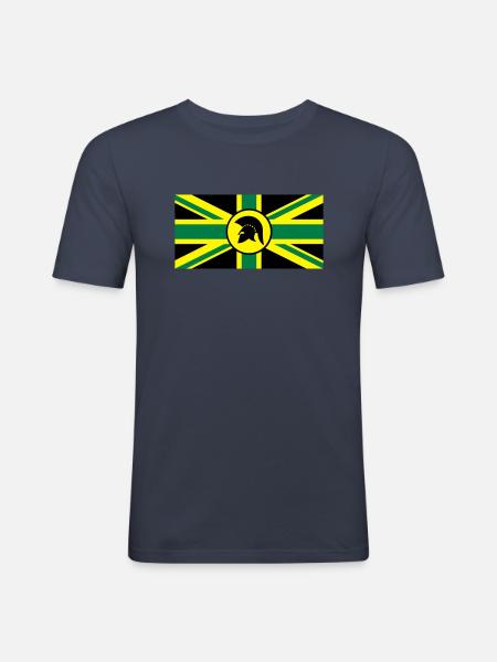 Skinhead Reggae UK - Männer Slim Fit T-Shirt - Navy