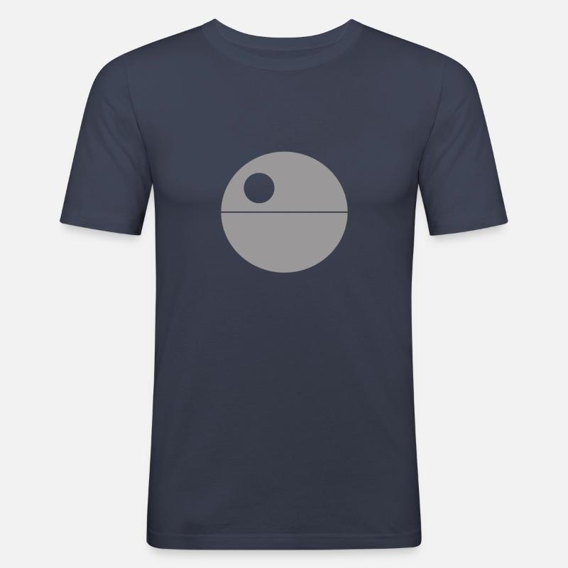 todessternschwarz - Männer Slim Fit T-Shirt - Navy