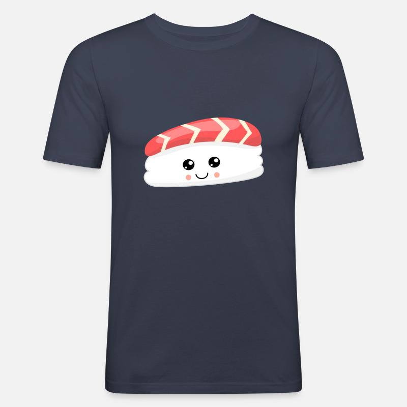 SUSHI - Männer Slim Fit T-Shirt - Navy