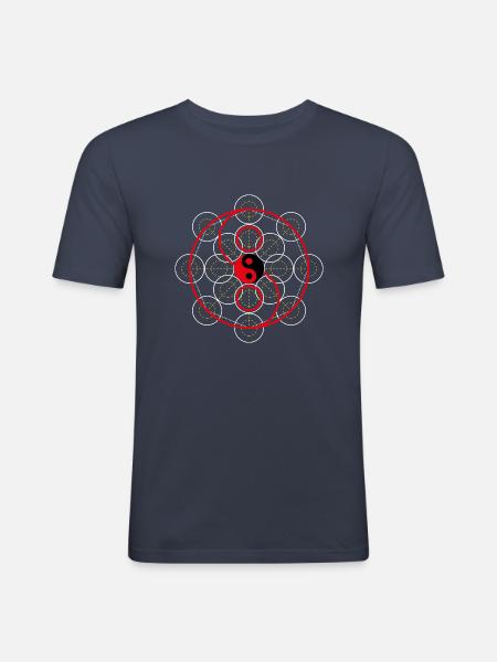 Illustration for spirituality - Men's Slim Fit T-Shirt - navy