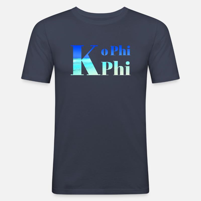 Ko Phi Phi - Men's Slim Fit T-Shirt - navy