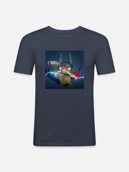 XList Viking God Thor - Men's Slim Fit T-Shirt - navy