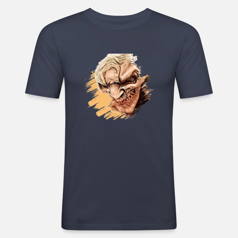 Krampus Percht Devil 2322 - Men's Slim Fit T-Shirt - navy