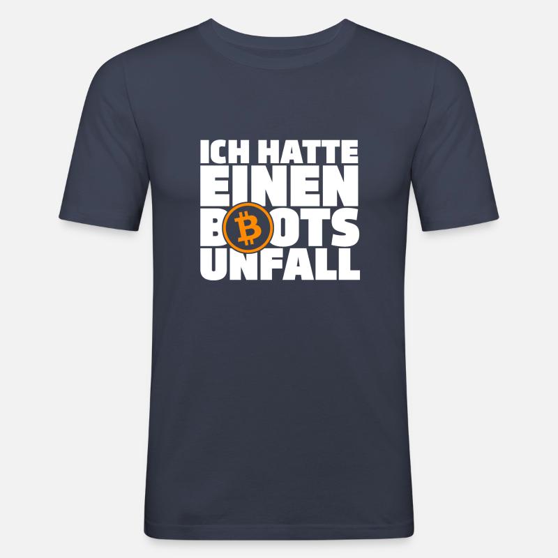 Ich hatte einen Bootsunfall - Männer Slim Fit T-Shirt - Navy