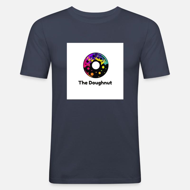 The Doughnut - Männer Slim Fit T-Shirt - Navy