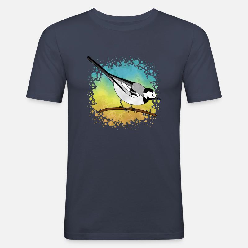 Vogel - Männer Slim Fit T-Shirt - Navy
