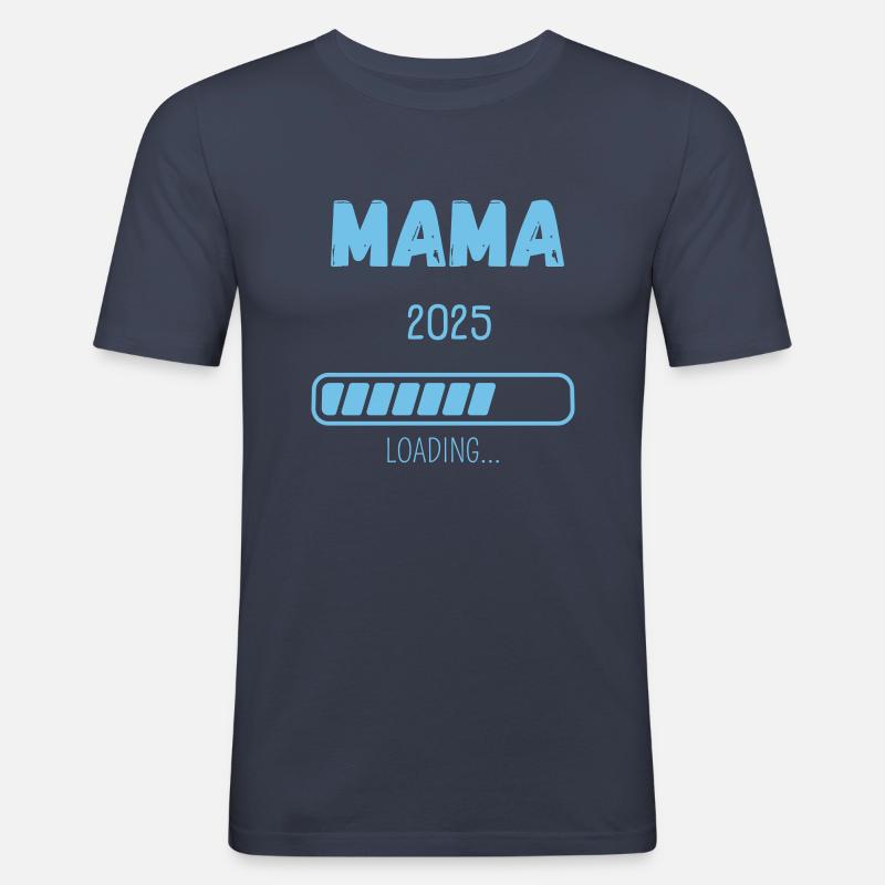 MAMA 2025 LOADING... - Männer Slim Fit T-Shirt - Navy