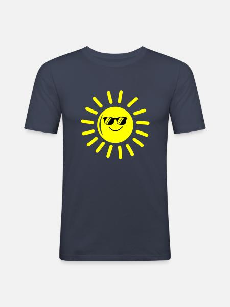 sun cool - Men's Slim Fit T-Shirt - navy
