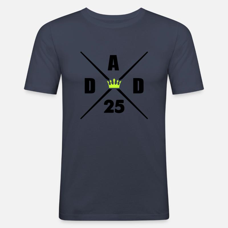 dad 25 - Männer Slim Fit T-Shirt - Navy
