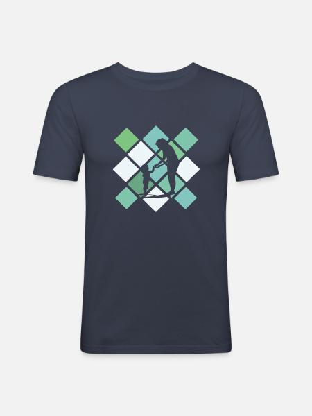 Babysitter Elternzeit Elternhilfe - Männer Slim Fit T-Shirt - Navy