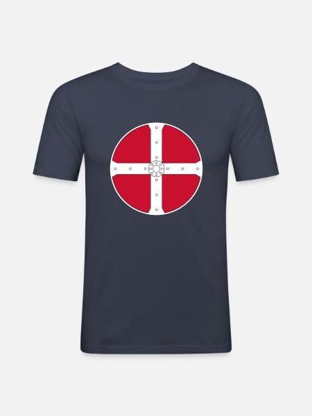 Wikinger - Männer Slim Fit T-Shirt - Navy
