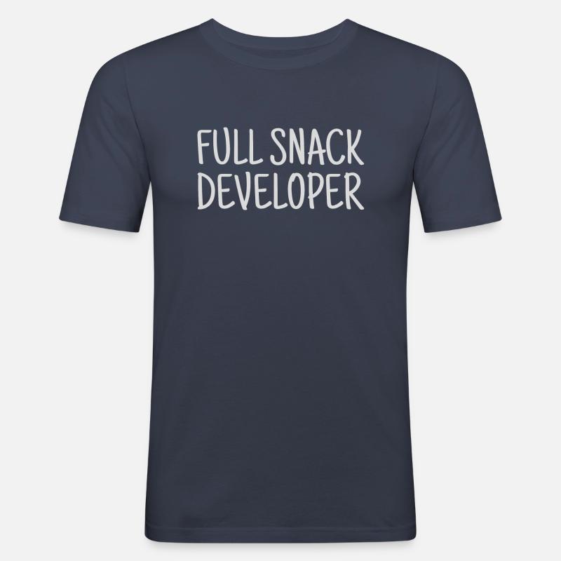 Full snack developer - Men's Slim Fit T-Shirt - navy
