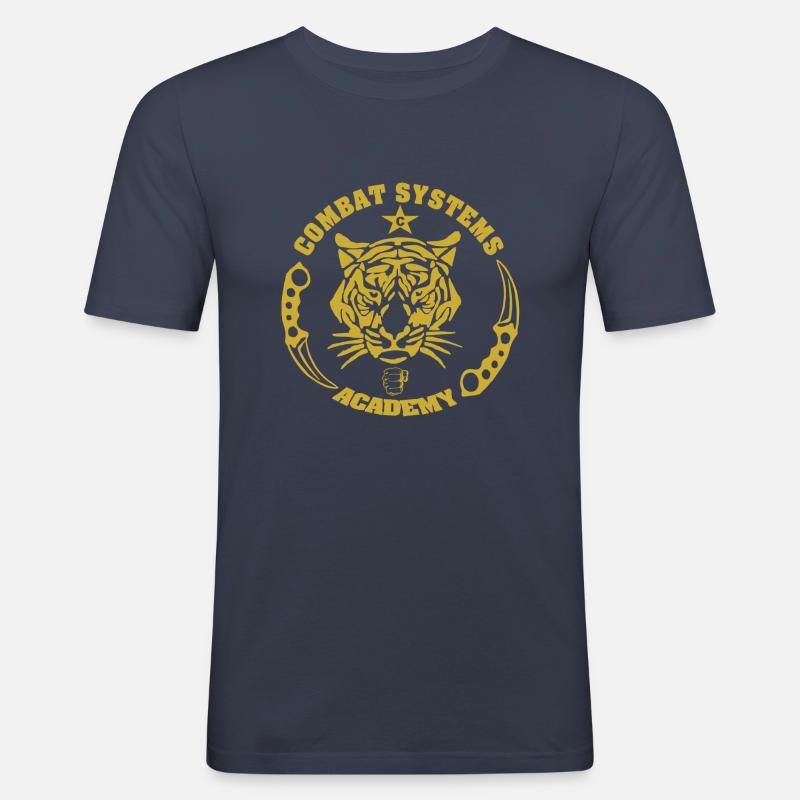 COMBAT SYSTEMS - Männer Slim Fit T-Shirt - Navy