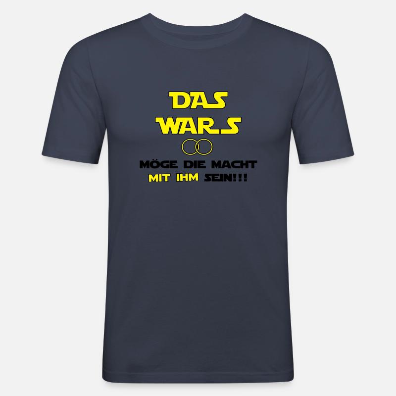Das Wars - Männer Slim Fit T-Shirt - Navy