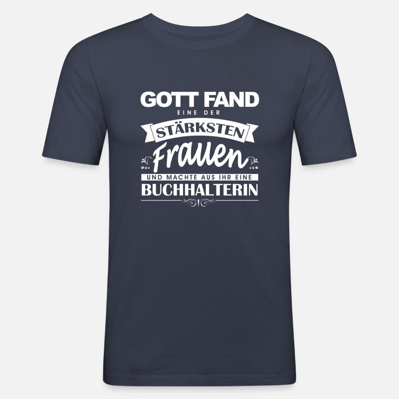 Buchhalterin - Männer Slim Fit T-Shirt - Navy