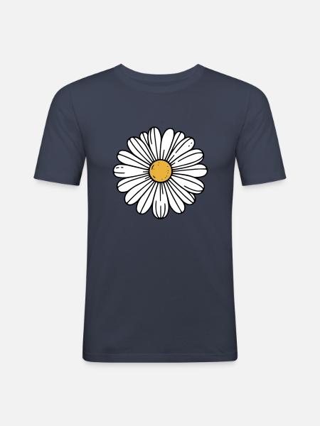 Daisy - Men's Slim Fit T-Shirt - navy