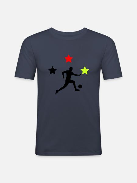 Footballer Germany - Men's Slim Fit T-Shirt - navy