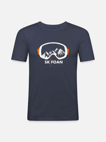 Skifoan Skibrille - Männer Slim Fit T-Shirt - Navy
