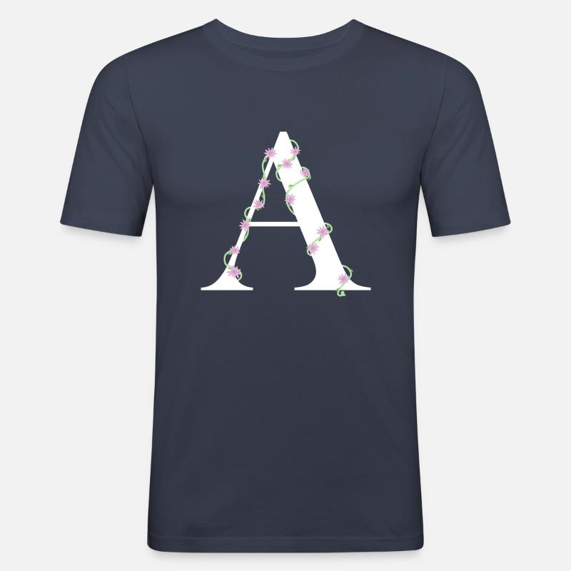 A - Männer Slim Fit T-Shirt - Navy