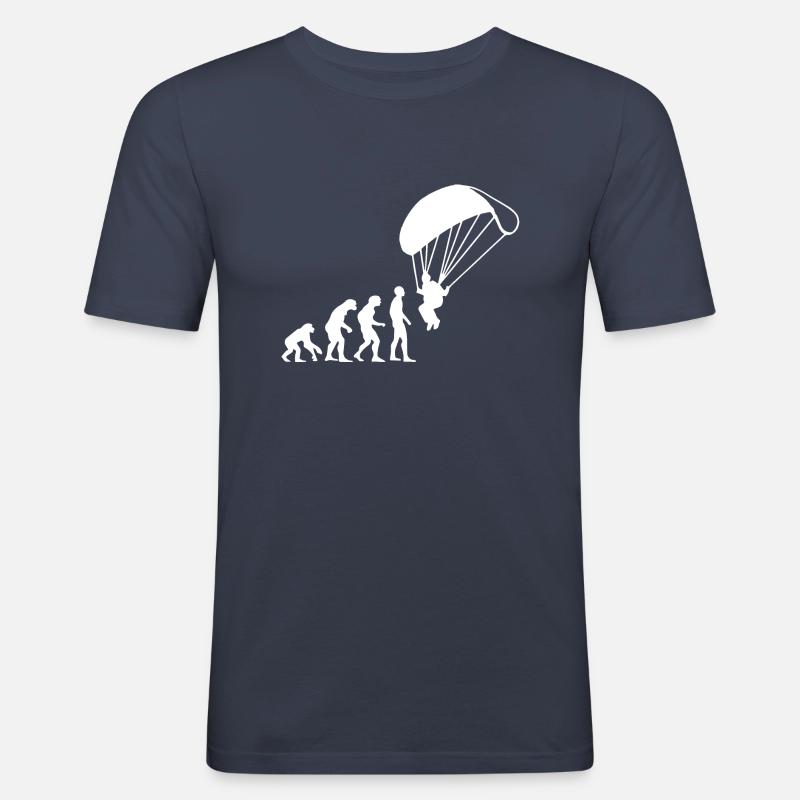Paragliding - Männer Slim Fit T-Shirt - Navy