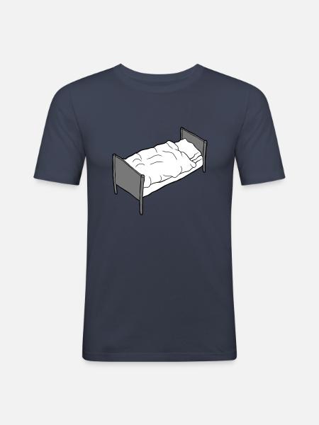 Bed frame bedroom furniture - Men's Slim Fit T-Shirt - navy