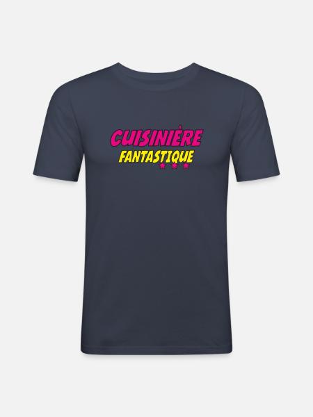 Cuisinière FANTASTIQUE - T-shirt près du corps Homme - bleu marine