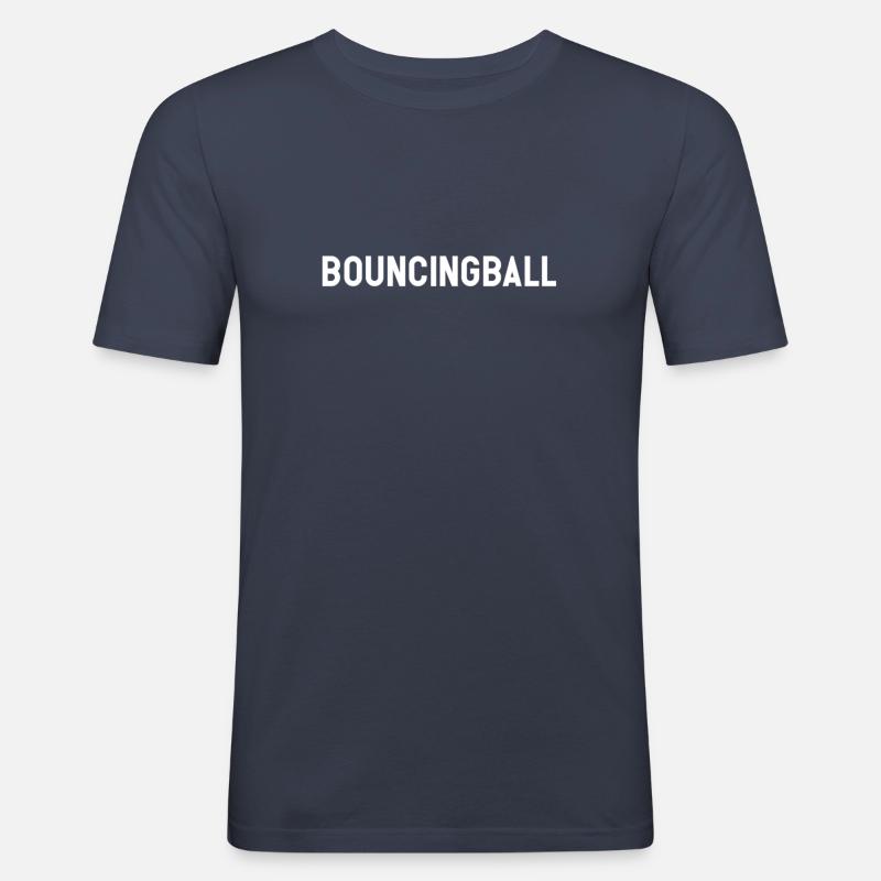 ADHD - Bouncing ball - Men's Slim Fit T-Shirt - navy