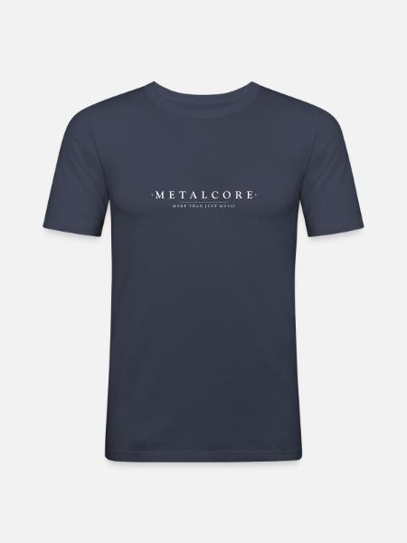 Metalcore Design | Band | muziek- - Mannen slim fit T-shirt - navy