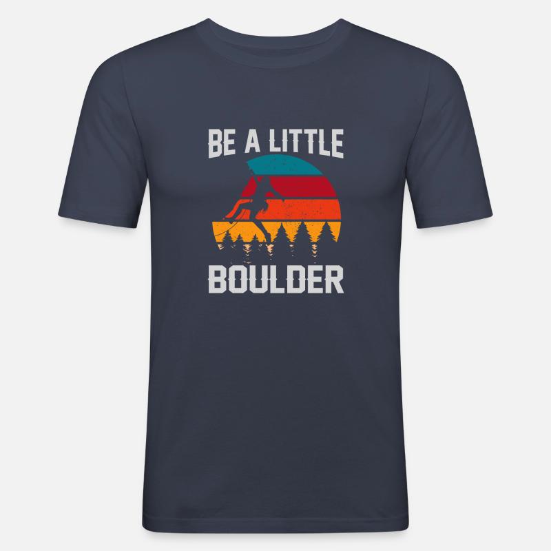Sei ein kleines Geschenk Klettersteiger - Männer Slim Fit T-Shirt - Navy