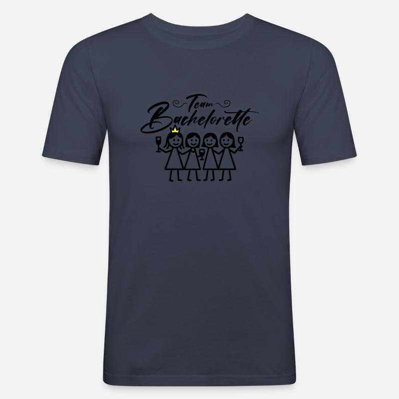Bachelorette Team Girls - Men's Slim Fit T-Shirt - navy