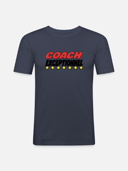 Herausragender COACH - Männer Slim Fit T-Shirt - Navy