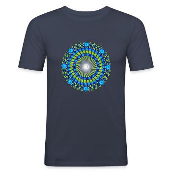 SunshineDream2d - Männer Slim Fit T-Shirt - Navy - Vorne - Nik (191cm)