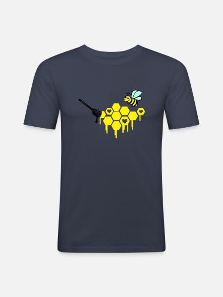 beekeeper - Men's Slim Fit T-Shirt - navy