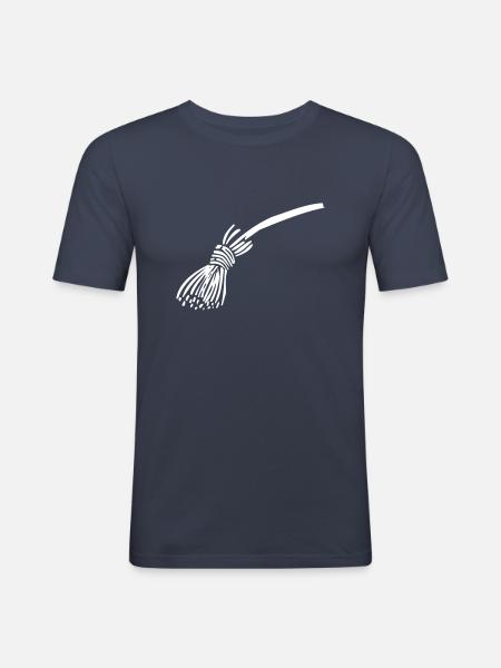 Besen - Männer Slim Fit T-Shirt - Navy