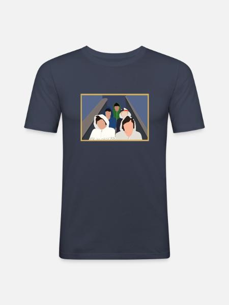 Boys stairs - Men's Slim Fit T-Shirt - navy