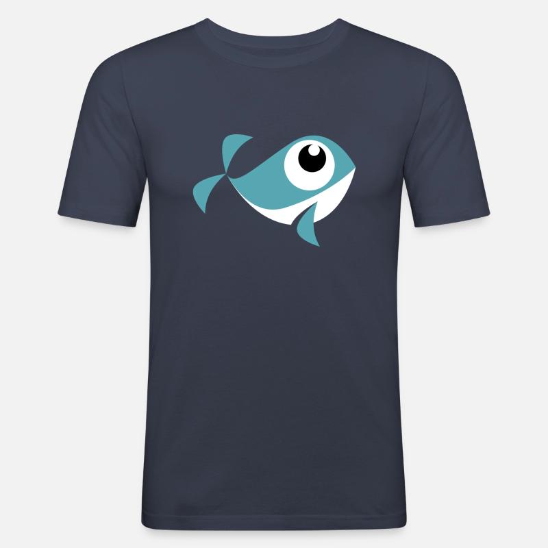 comic Wal - Männer Slim Fit T-Shirt - Navy