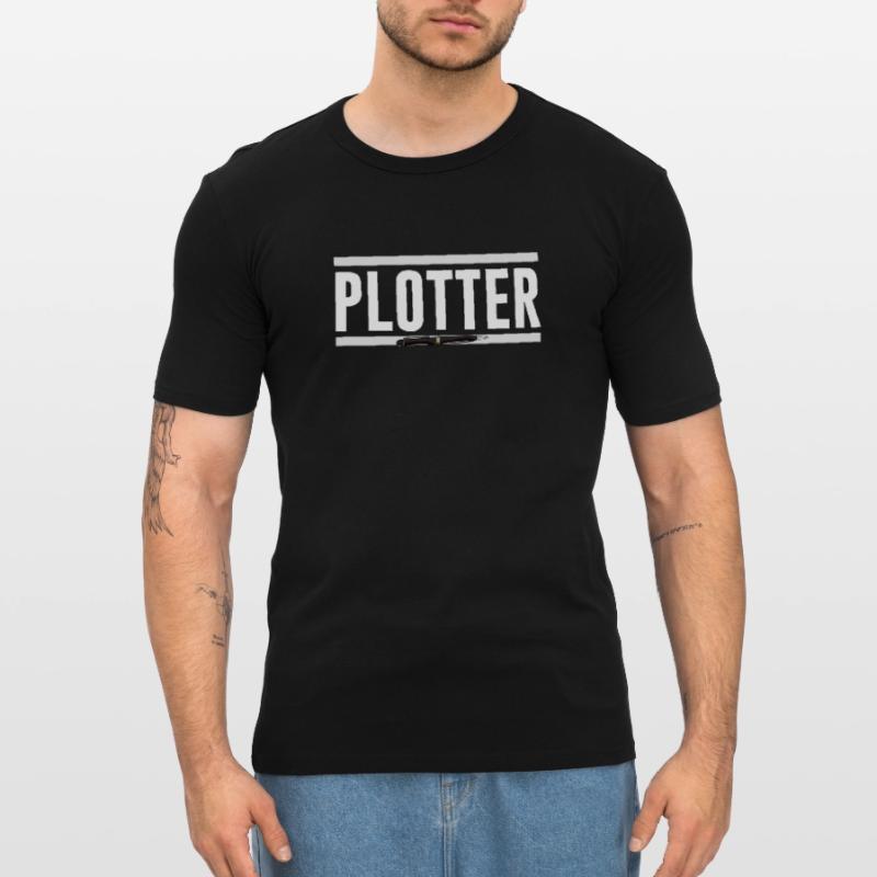 Funny plotter writer plot author Men's Slim Fit T-Shirt